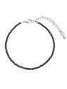 Evolution Group Bracciale con perline e spinello nero 43055.3 spinello nero donna