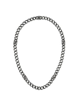 Hugo Boss Collana in acciaio distintiva da uomo Double B 1580744 uomo