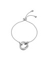 Hot Diamonds Incantevole bracciale in argento con diamanti Trio DL706 donna