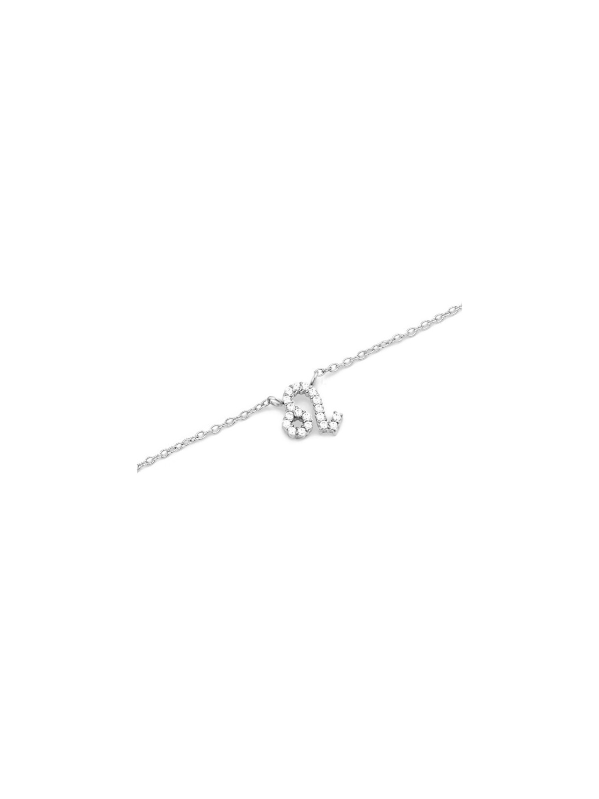 Daniel Wellington Collana in acciaio senza tempo con segno zodiacale Leone e cristalli DW00400947 donna