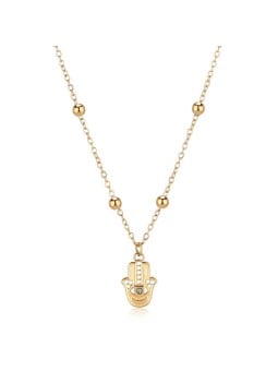 S'Agapõ Collana Hamsa di lusso - Mano di Fatima Strega SWH08 donna