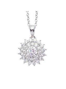 Oliver Weber Collana con allori scintillanti 12450 catena, pendente donna