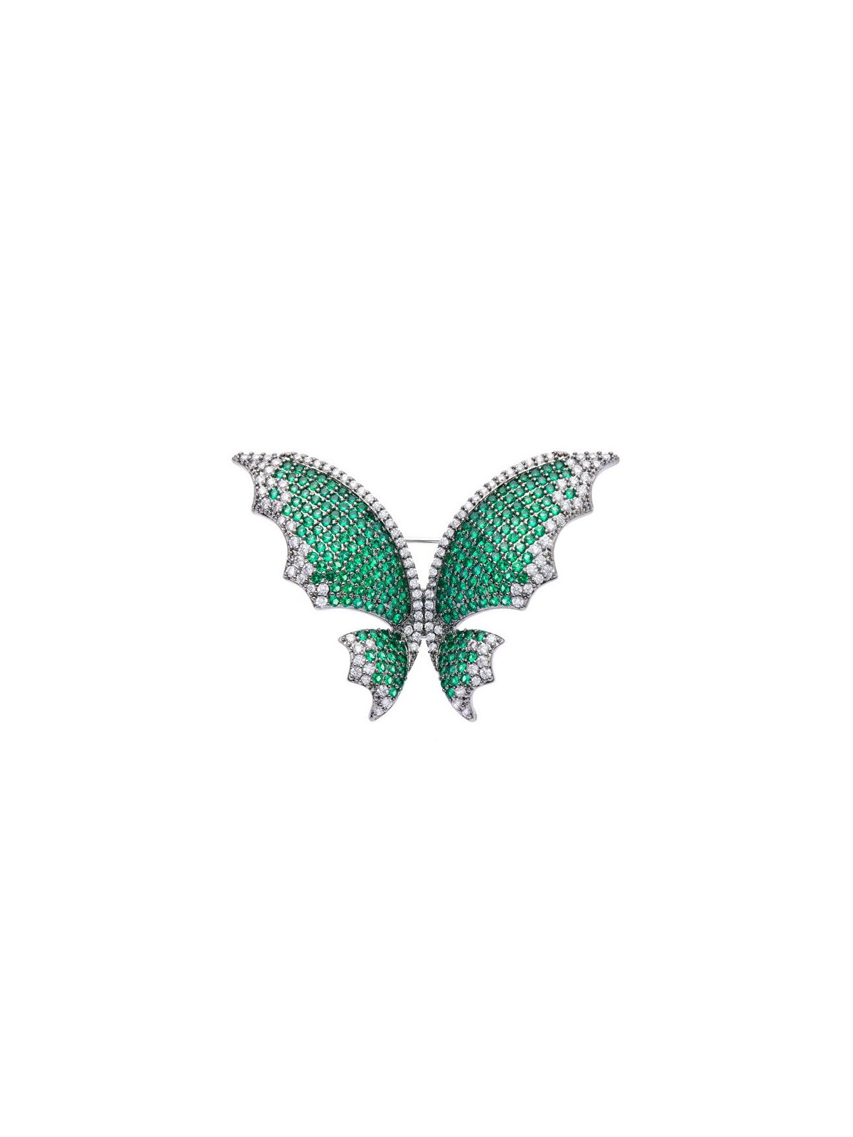 Oliver Weber Spilla scintillante con cristalli verdi a forma di farfalla Chara 58055 donna