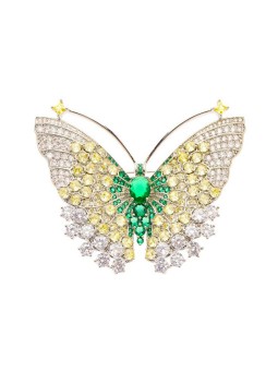 Oliver Weber Spilla con farfalla monarca scintillante in cristallo 58058 donna