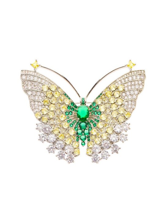 Oliver Weber Spilla con farfalla monarca scintillante in cristallo 58058 donna