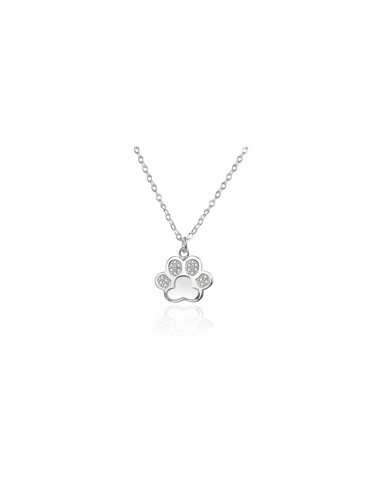 Agato Collana da ragazza in argento con zampa AGT-ND03W bambino