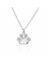 Agato Collana da ragazza in argento con zampa AGT-ND03W bambino