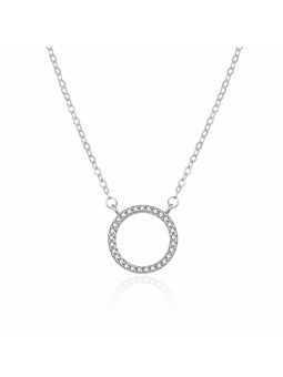 Agato Collana moderna in argento con anello AGT-N044W donna