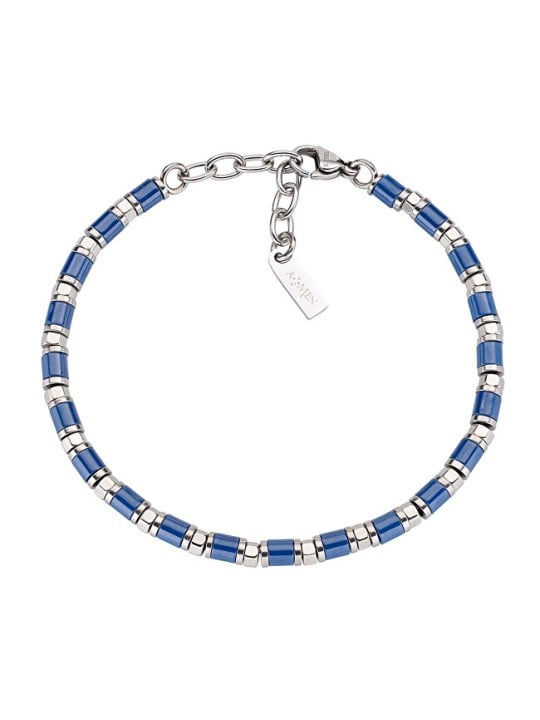 Amen Bracciale da uomo con perline in acciaio ACBR1315 uomo