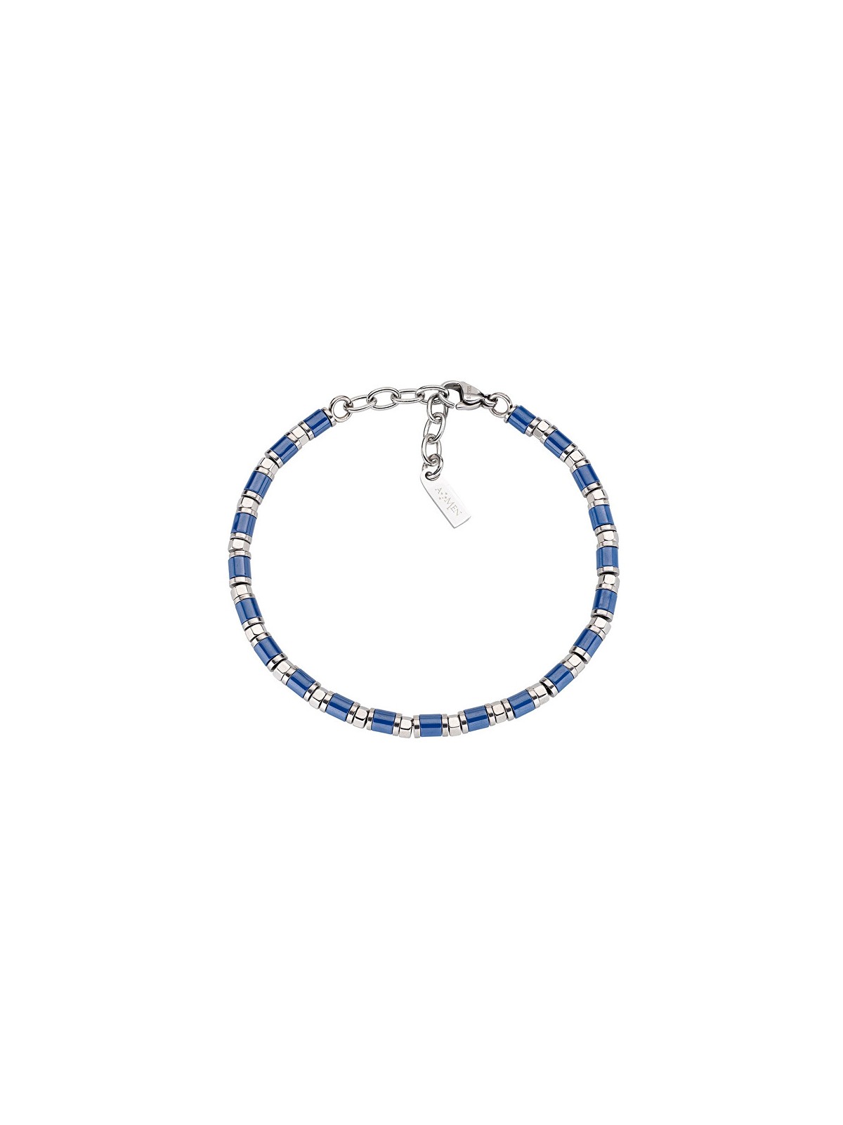 Amen Bracciale da uomo con perline in acciaio ACBR1315 uomo