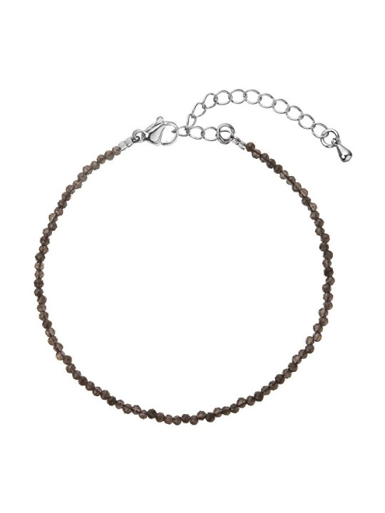 Evolution Group Bracciale con perline e spinello grigio 43055.3 Spinello grigio donna