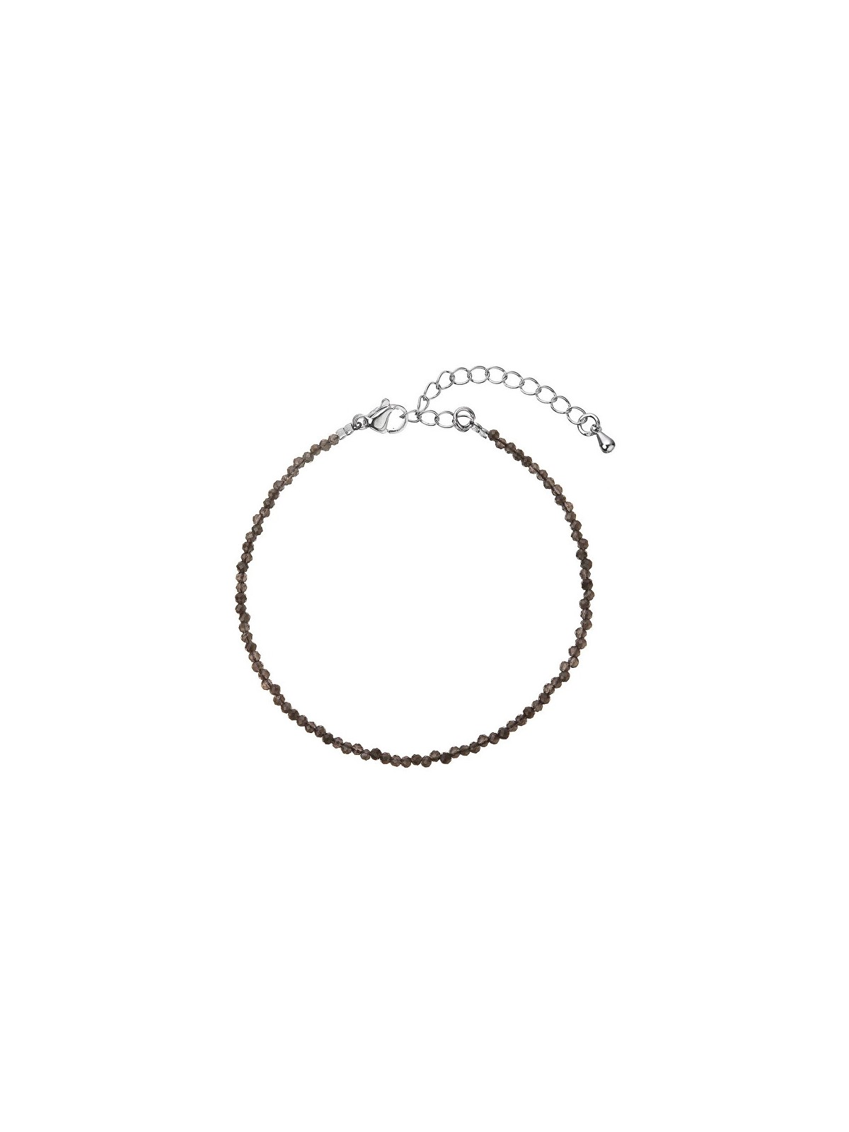 Evolution Group Bracciale con perline e spinello grigio 43055.3 Spinello grigio donna