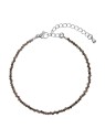 Evolution Group Bracciale con perline e spinello grigio 43055.3 Spinello grigio donna