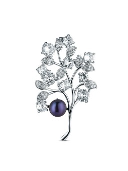 JwL Luxury Pearls Elegante spilla con perla scura JL0867 donna