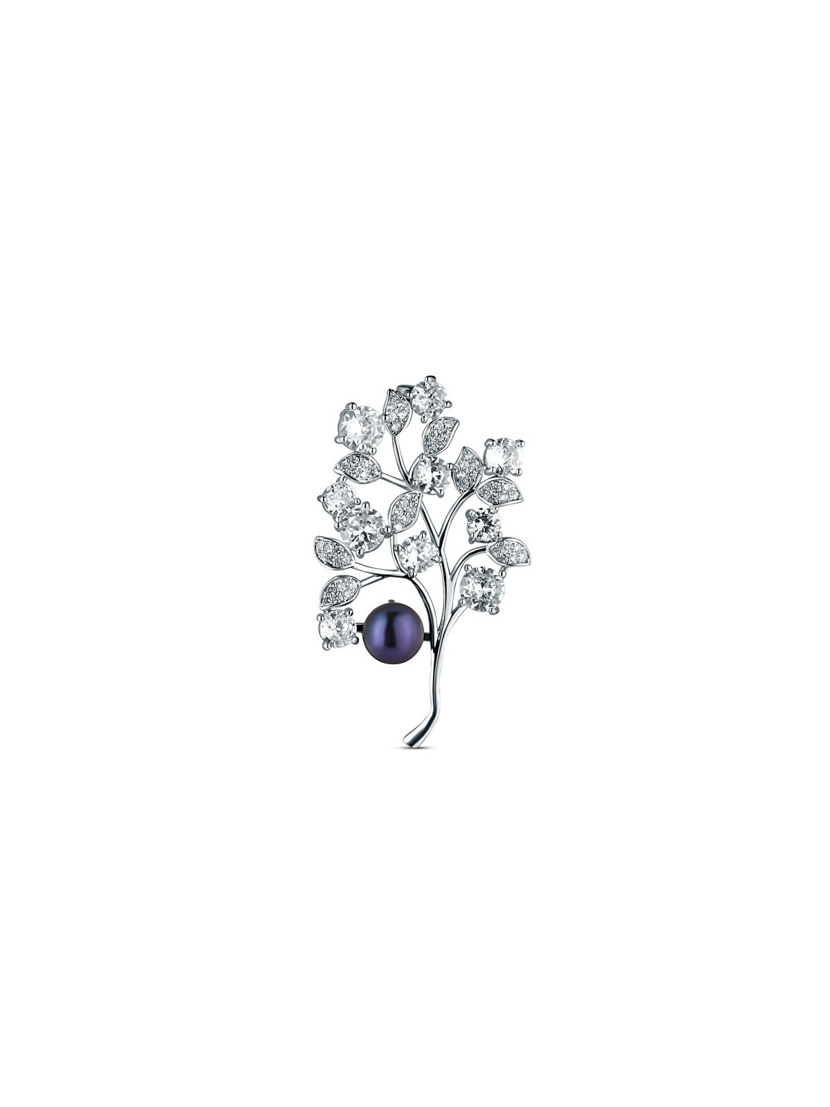 JwL Luxury Pearls Elegante spilla con perla scura JL0867 donna