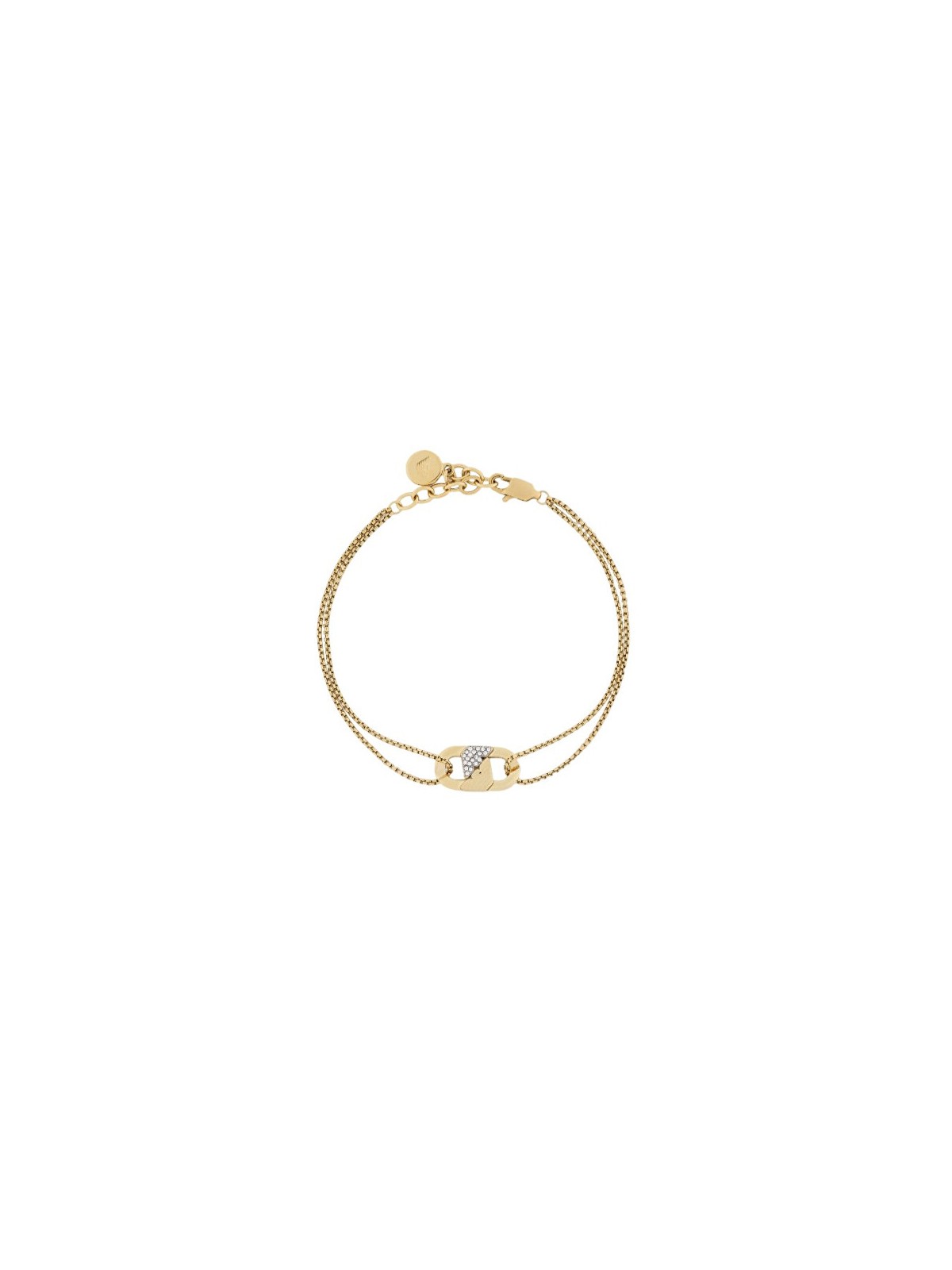 Emporio Armani Bracciale da uomo placcato oro con cristalli EGS3175710 donna