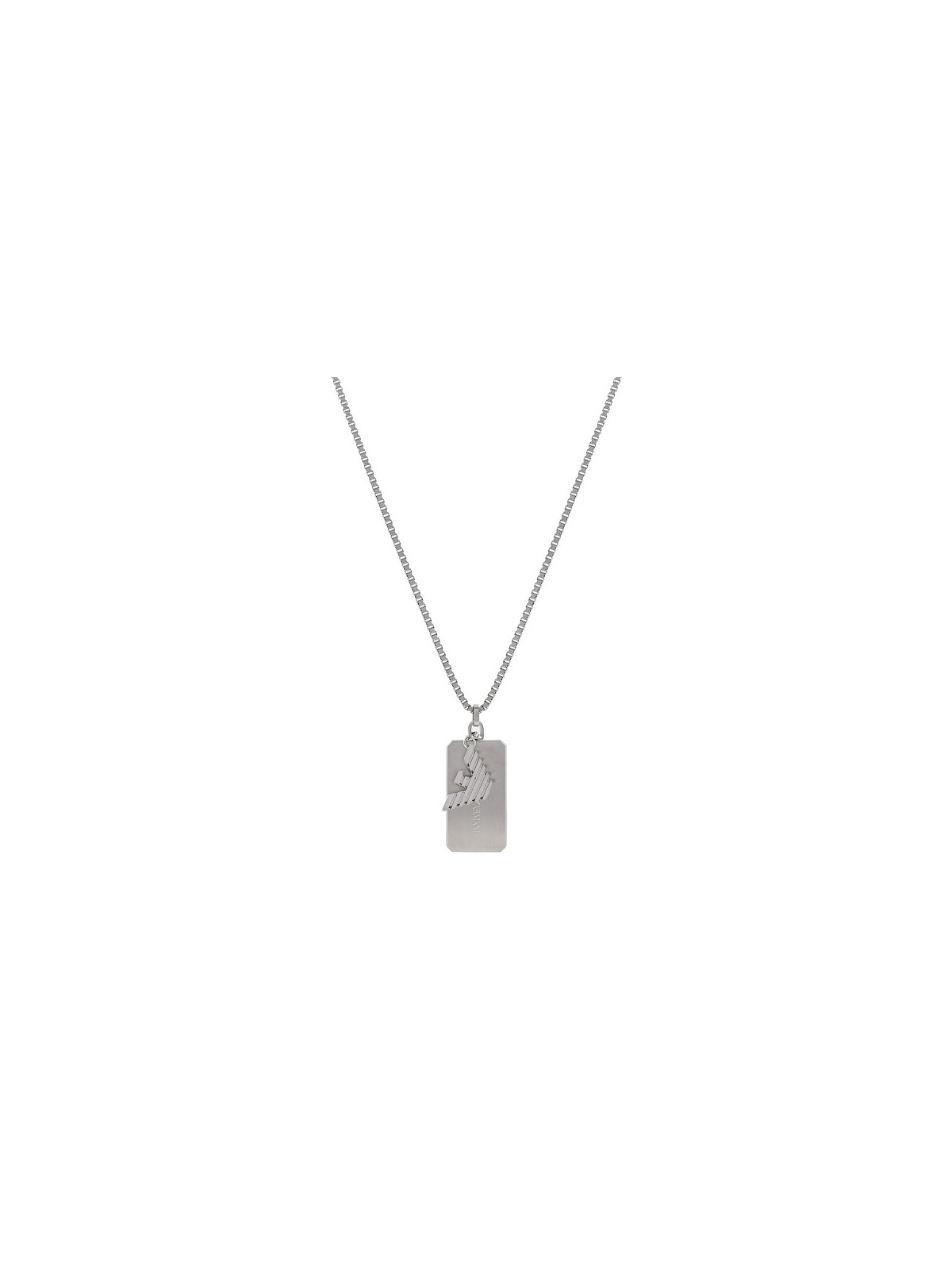 Emporio Armani Collana da uomo in acciaio con logo aquila EGS3167040 uomo