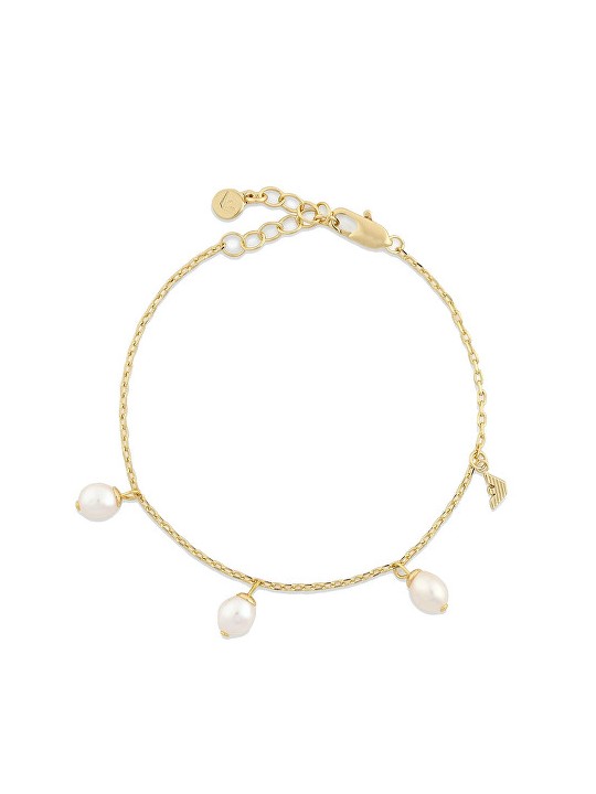 Emporio Armani Bracciale alla moda placcato oro con perline EGS3198710 donna