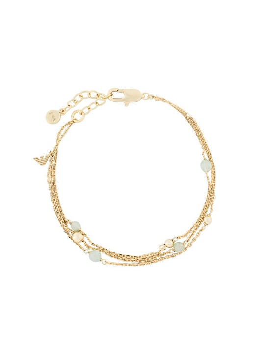 Emporio Armani Bracciale triplo placcato oro con avventurina EGS3226710 donna