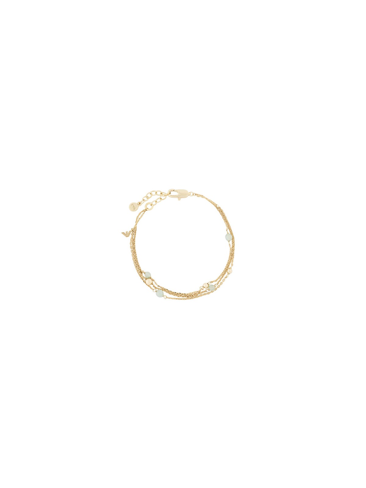 Emporio Armani Bracciale triplo placcato oro con avventurina EGS3226710 donna