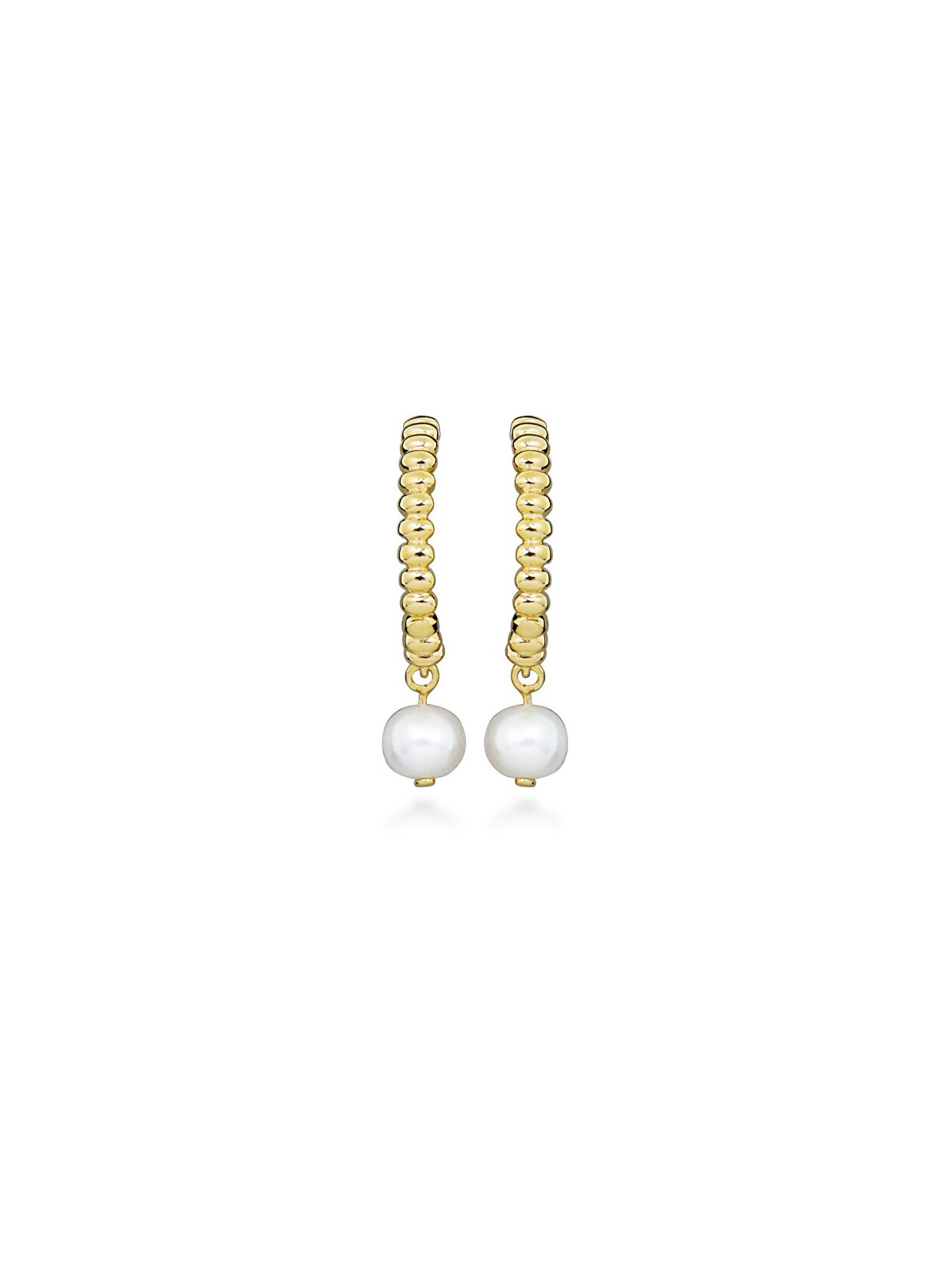 Silver Cat Splendidi orecchini di perle placcati in oro SC580 donna