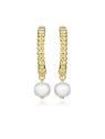 Silver Cat Splendidi orecchini di perle placcati in oro SC580 donna