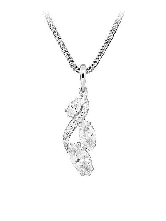 Silver Cat Collana in argento con zirconi cubici Classics SC594 catena, pendente donna