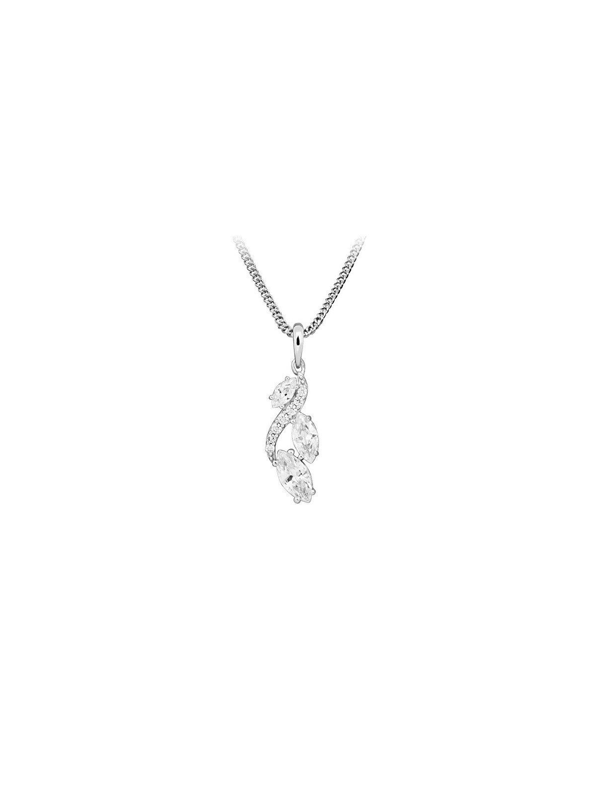Silver Cat Collana in argento con zirconi cubici Classics SC594 catena, pendente donna