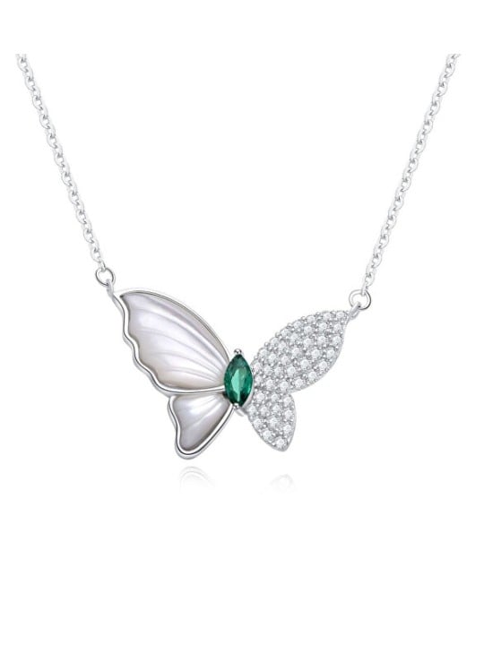 MOISS Bellissima collana in argento con farfalla ETERNITY N0000958 donna