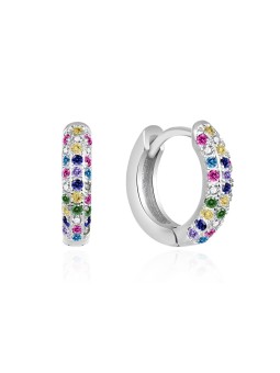 Agato Anelli scintillanti in argento con zirconi colorati AGT-E193KC donna