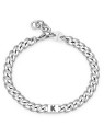 S'Agapõ Bracciale da uomo in acciaio con monogramma K SMG21 uomo