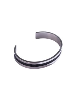 Marc Malone Bracciale da uomo aperto in acciaio MCGB5003SB uomo
