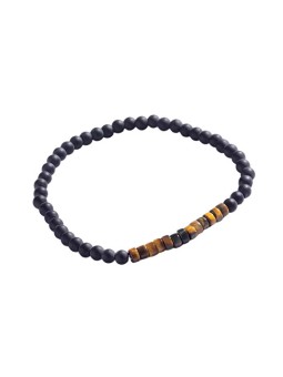 Marc Malone Bracciale da uomo con perline occhio di tigre MCGB5103 uomo