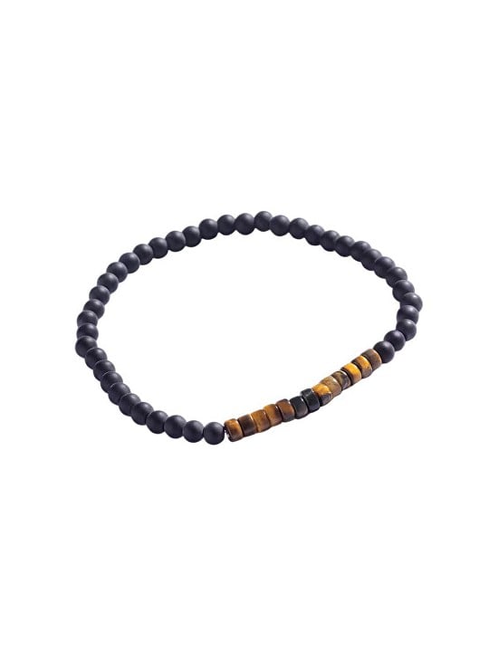 Marc Malone Bracciale da uomo con perline occhio di tigre MCGB5103 uomo