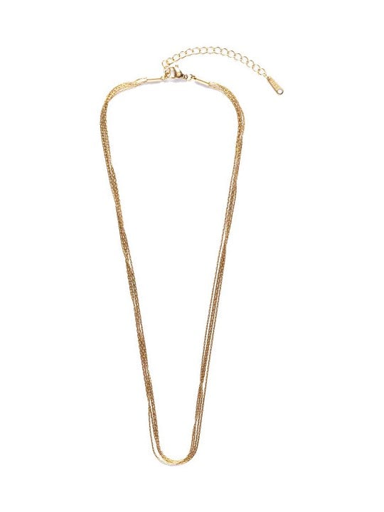 Emily Westwood Elegante collana da donna placcata in oro Paislee EWN24002G donna