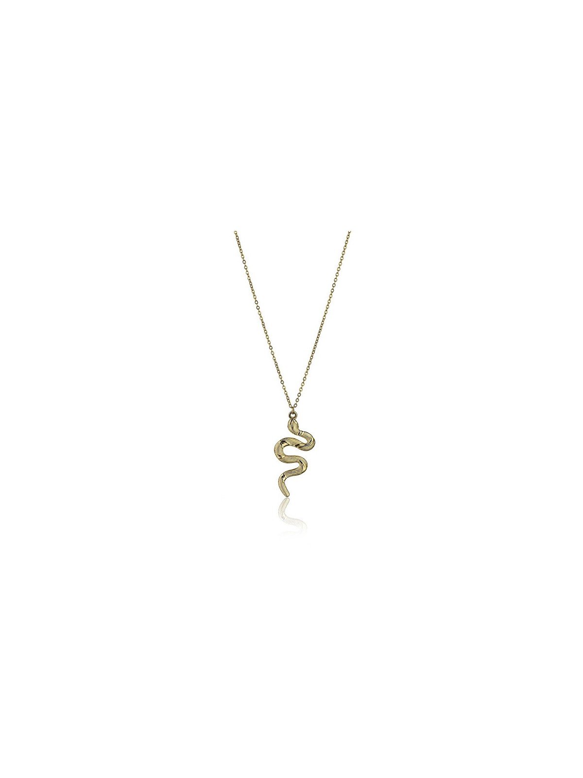 Emily Westwood Collana placcata oro con ciondolo a forma di serpente Juliete EWN23050G donna