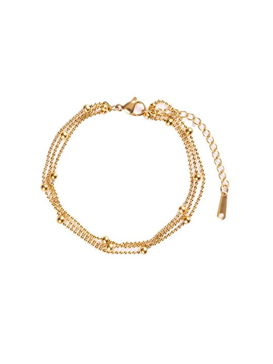 Emily Westwood Bracciale triplo placcato oro da donna EWB250255G donna