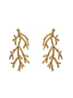 Emily Westwood Orecchini a forma di corallo placcati in oro Camilla EWE250217G donna
