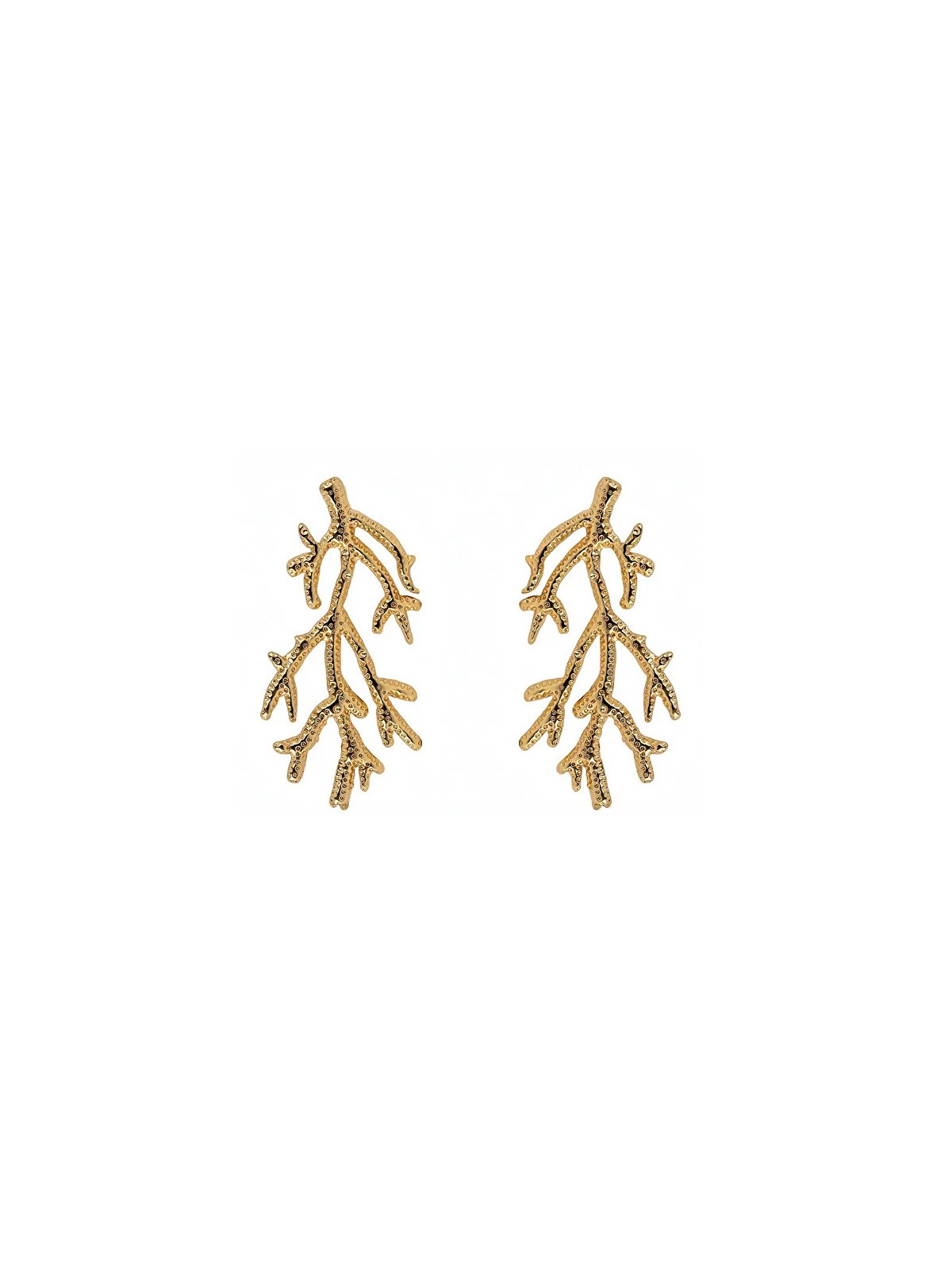 Emily Westwood Orecchini a forma di corallo placcati in oro Camilla EWE250217G donna