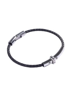Marc Malone Bracciale da uomo in acciaio nero MCGB5001BS uomo