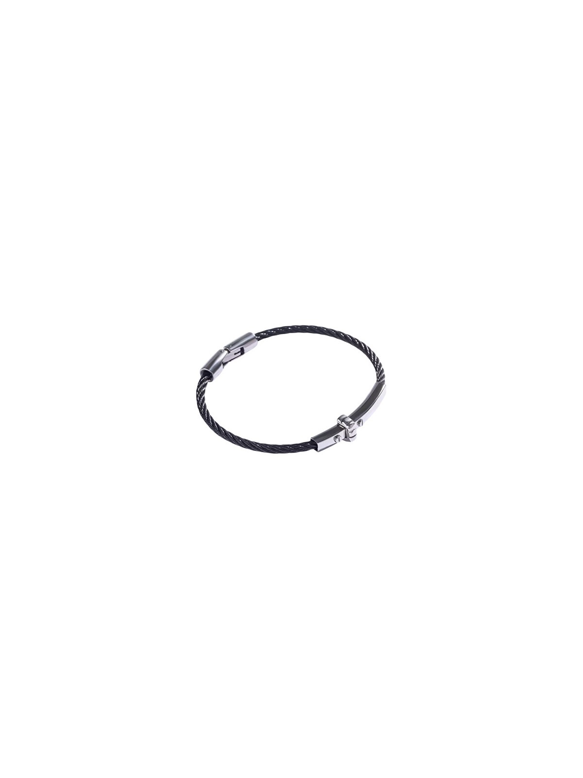 Marc Malone Bracciale da uomo in acciaio nero MCGB5001BS uomo