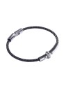 Marc Malone Bracciale da uomo in acciaio nero MCGB5001BS uomo