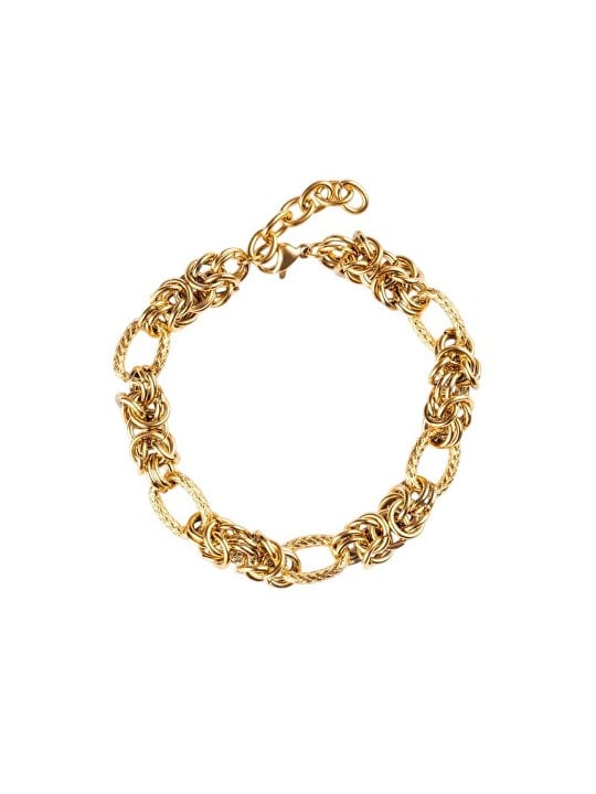 Marc Malone Incantevole bracciale a catena placcato oro MCB250168G donna
