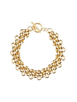 Marc Malone Bracciale a tripla catena MCB250166G donna