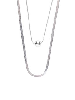 Marc Malone Elegante collana in acciaio Luna Silver Necklace MCN250257S donna