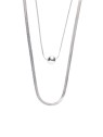 Marc Malone Elegante collana in acciaio Luna Silver Necklace MCN250257S donna