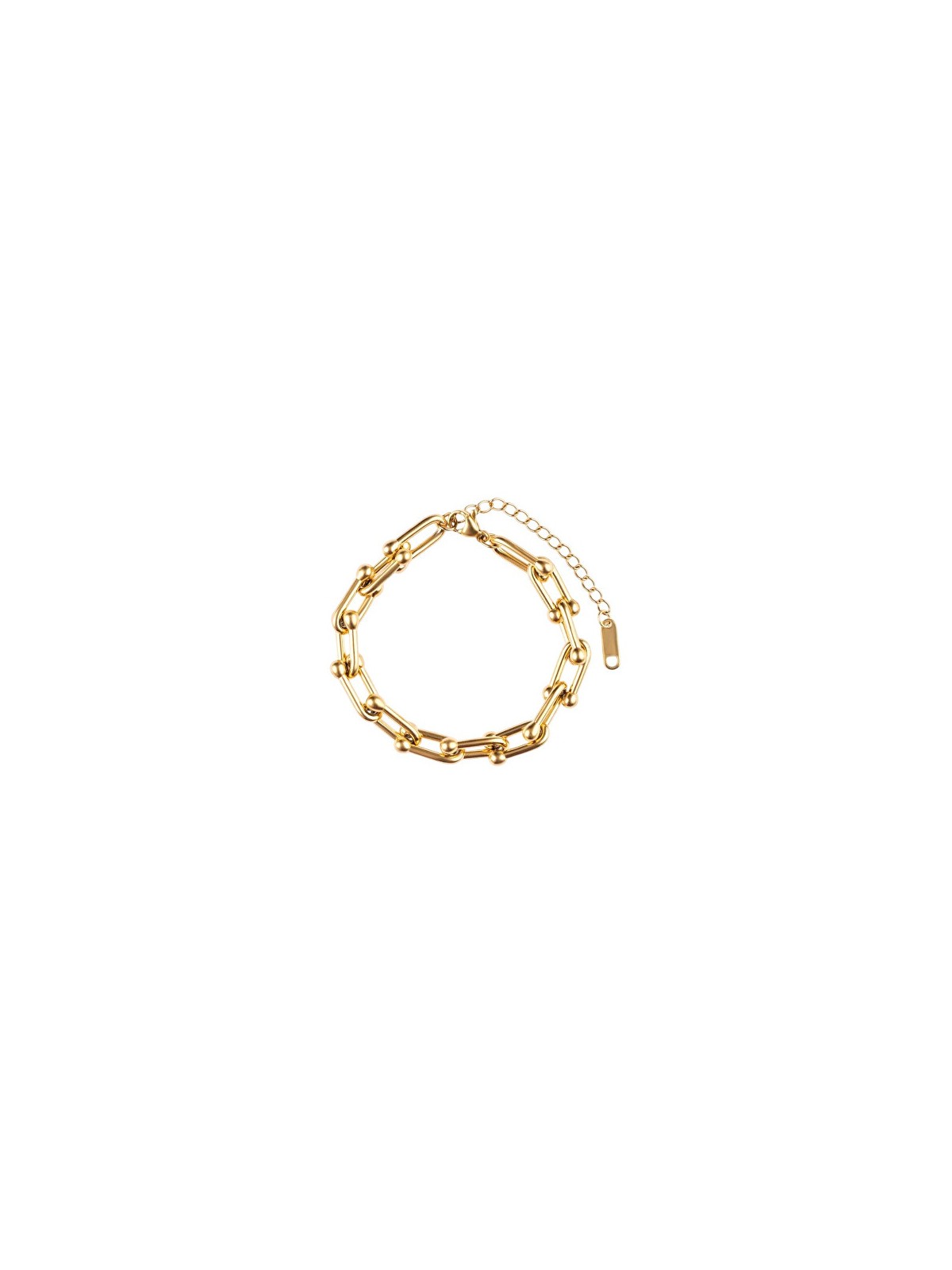 Marc Malone Bracciale di design in acciaio placcato oro MCB250175G donna
