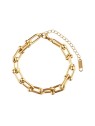 Marc Malone Bracciale di design in acciaio placcato oro MCB250175G donna