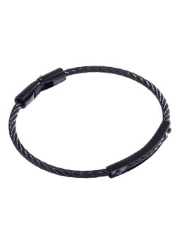 Marc Malone Bracciale da uomo in acciaio nero MCGB5002B uomo