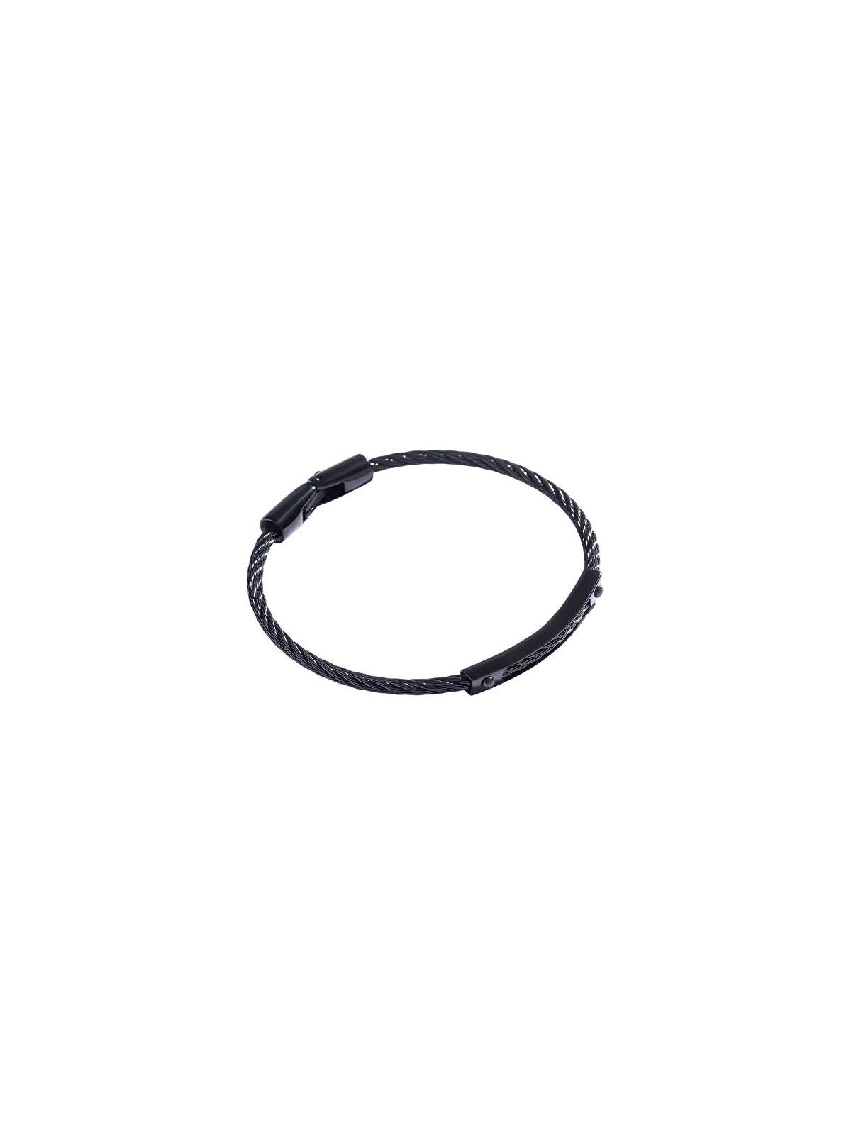 Marc Malone Bracciale da uomo in acciaio nero MCGB5002B uomo